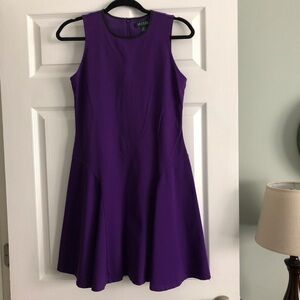 Lauren Ralph Lauren purple high neck stretch tennis dress in size S